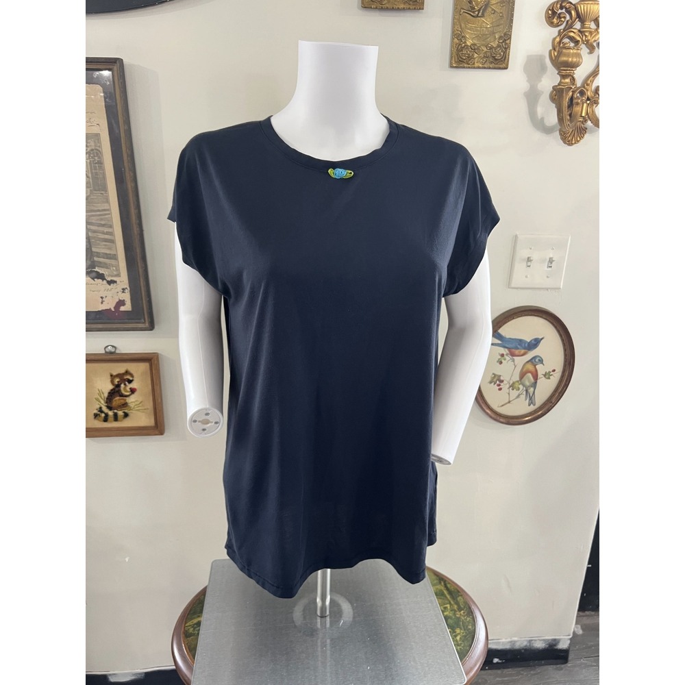 MTWTFSS Weekday Black Short Sleeve Casual T-Shirt Size Medium